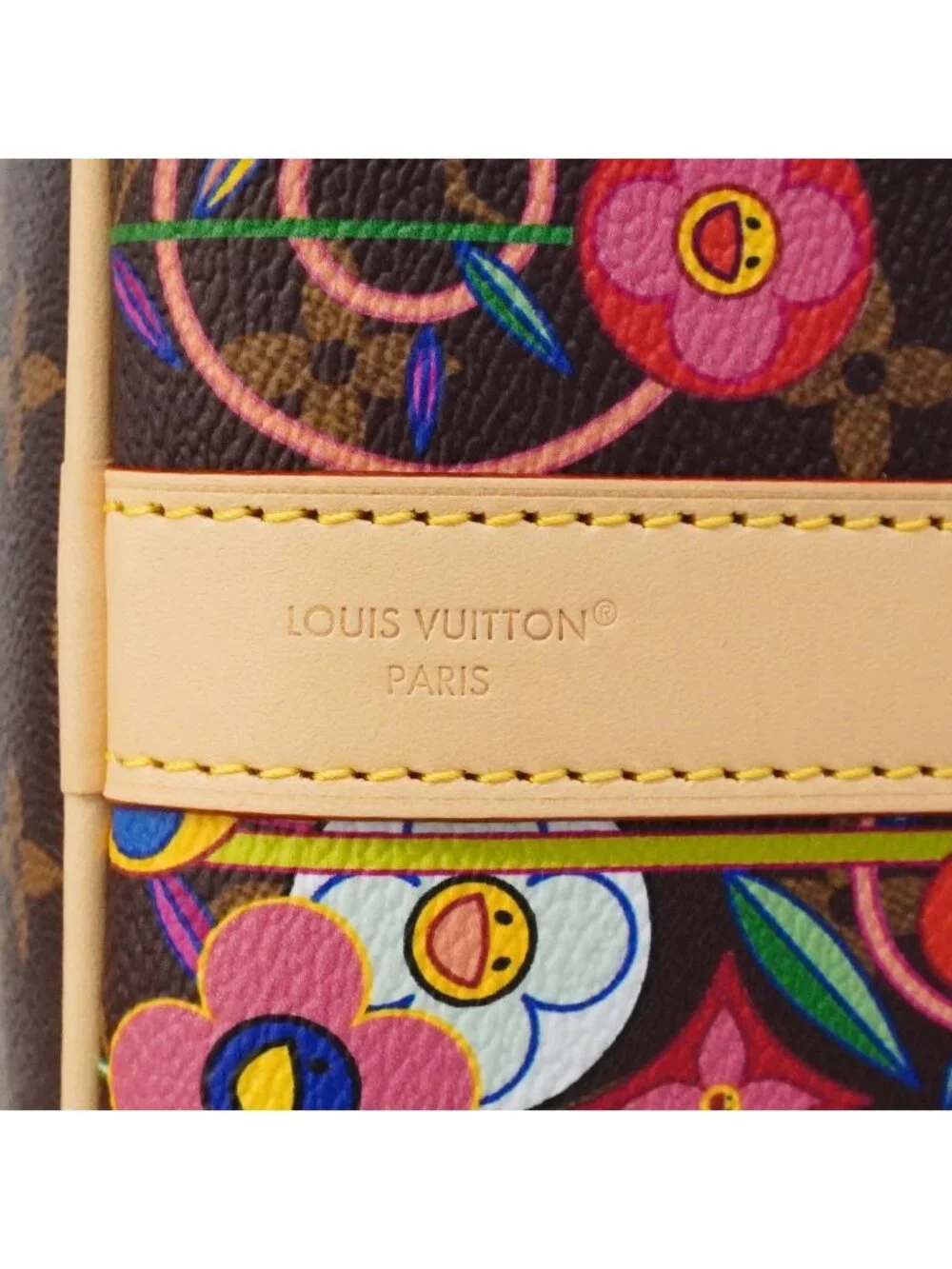 Louis Vuitton Boston Bag Monogram LV Takashi Murakami Keepall Bandouliere 45